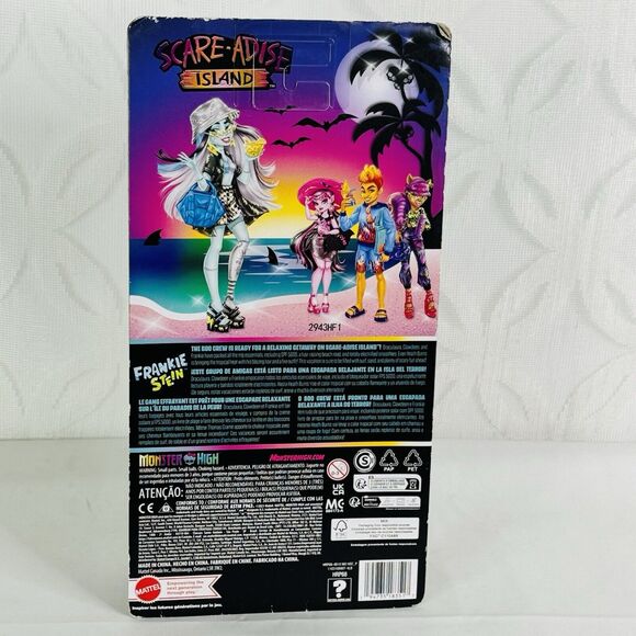 Mattel Monster High Scare-adise Island Frankie Stein Fashion Doll Box Damaged - Picture 5 of 7
